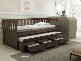Cama Sofa Cama Bibox com Cama Auxiliar Perola 3100 AT